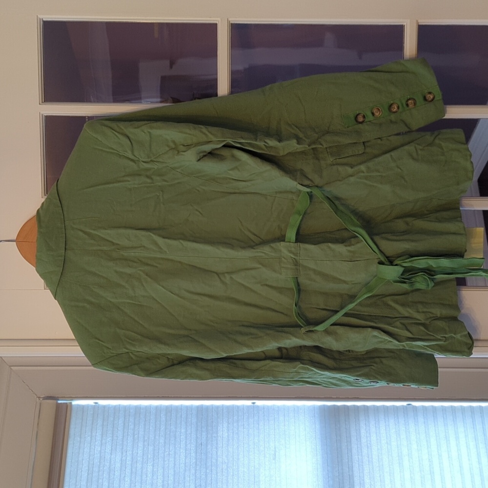 NWOT Free People Olivia blazer in green size small - Picture 2 of 8